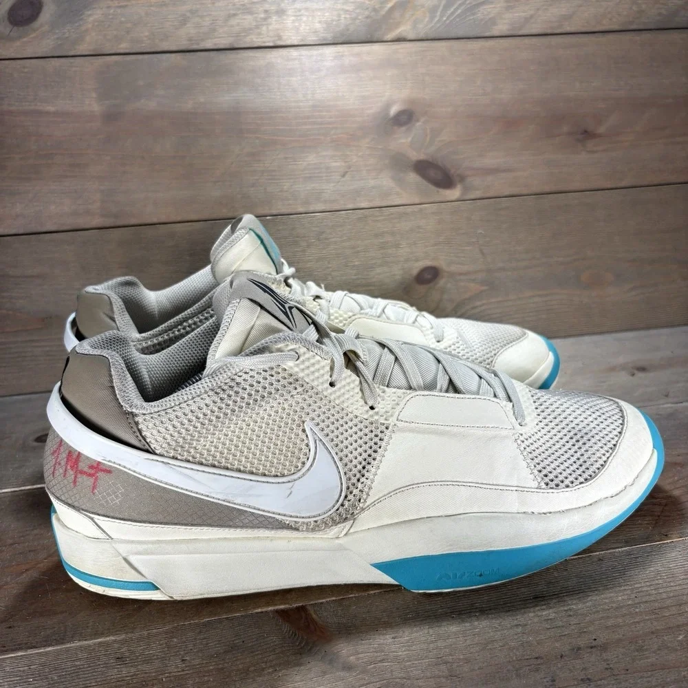 Nike Ja 1 mens size 13 shoes beige athletic basketball sneakers